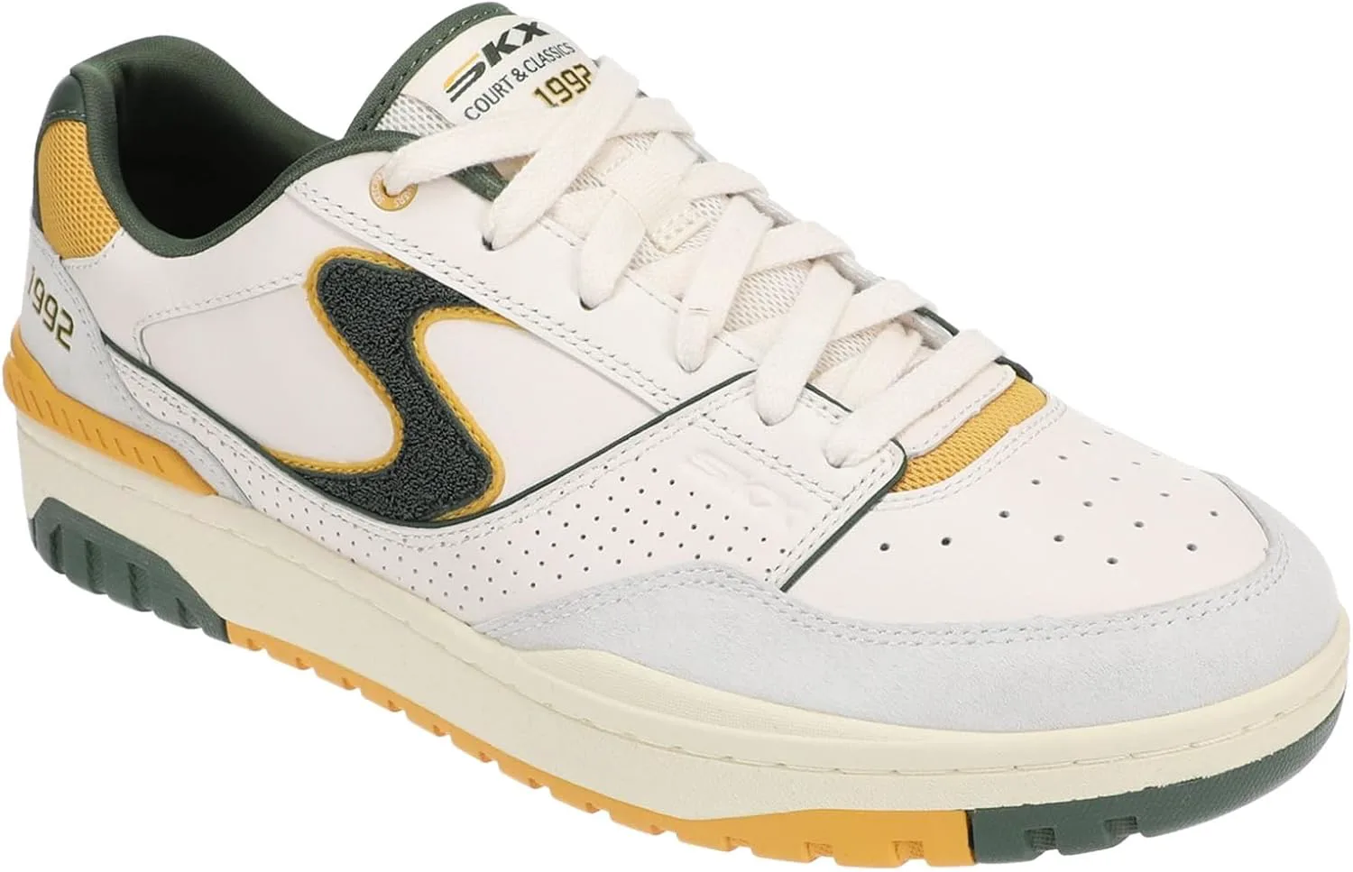 Мужские кроссовки Skechers Court & Classics, размер S-1992, белый/зеленый