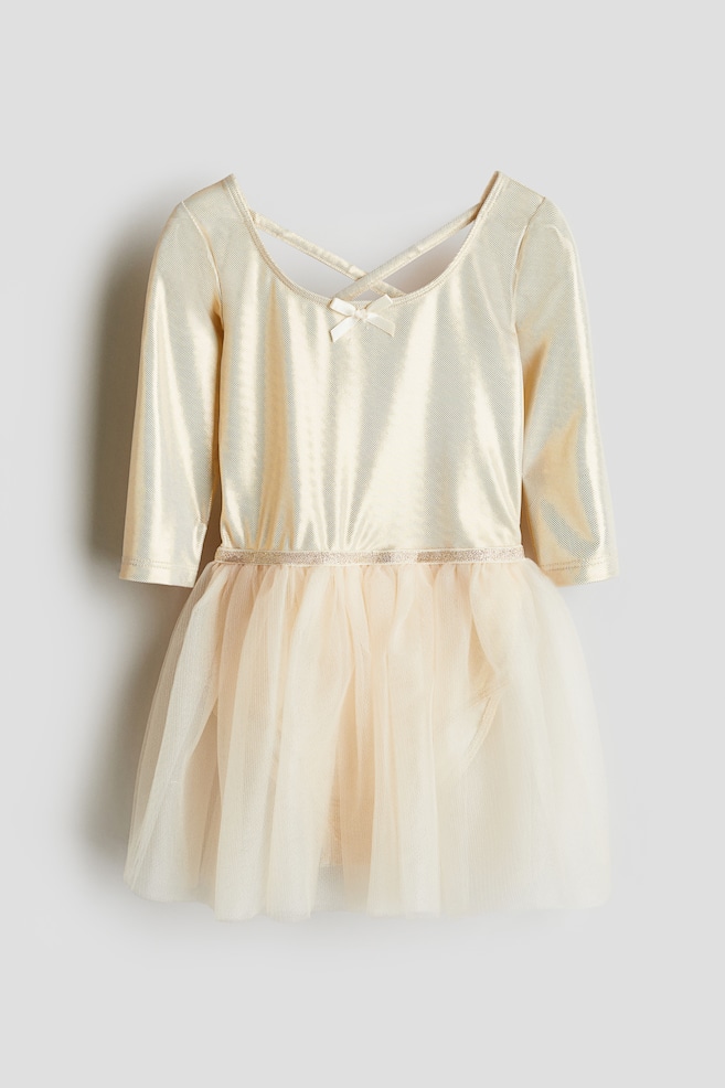 

Балетный купальник с юбкой из тюля H&M, золотой