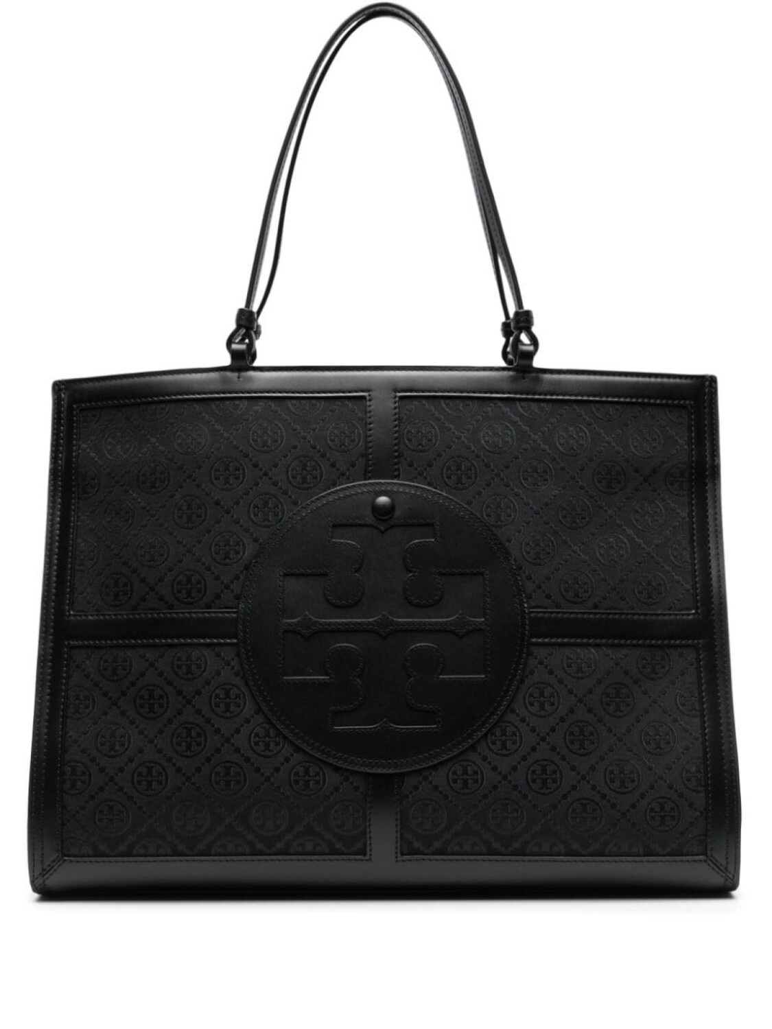

Tory Burch сумка-тоут Ella Quadrant с монограммой, черный