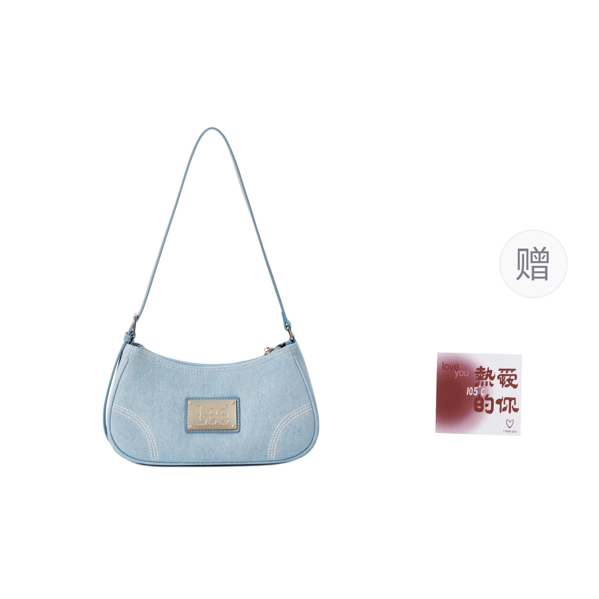 

Lee Тканевая сумка через плечо женская разноцветная, Light Blue (Metal Nameplates Logo Version)