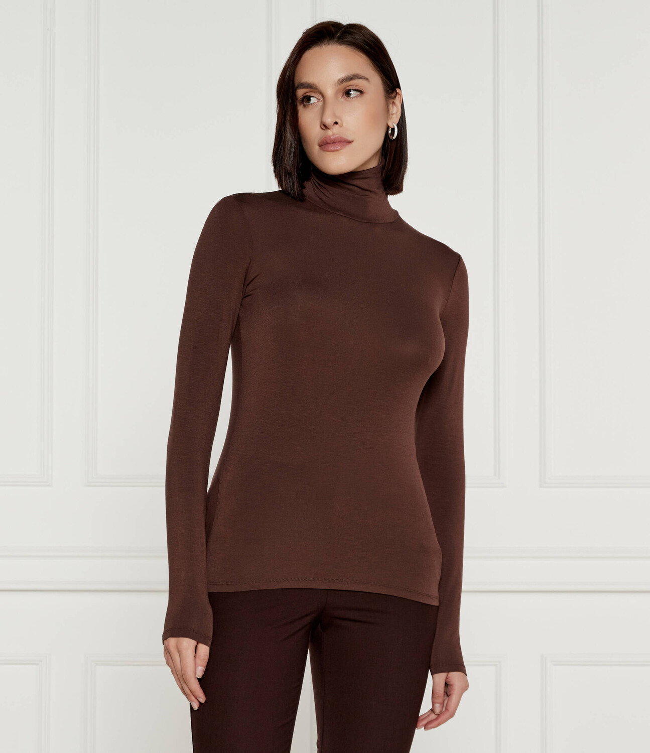 

Блуза Weekend MaxMara Slim Fit, коричневый