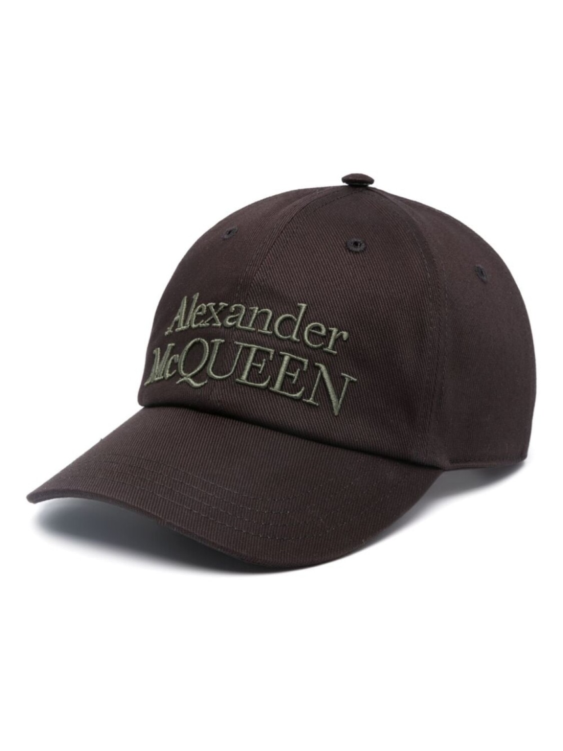 

Alexander McQueen кепка с вышитым логотипом, черный