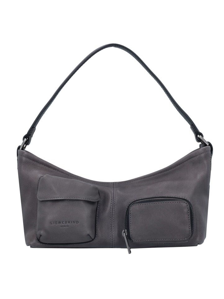 

Наплечная сумка LIEBESKIND BERLIN Schultertasche Leder 29 cm, цвет iron