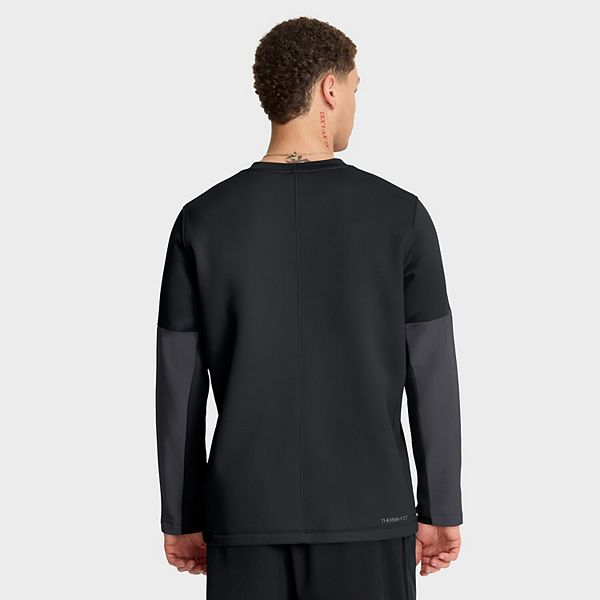 Мужская черная футболка с длинным рукавом georgia bulldogs 2025 sideline coach performance Nike — фото 3