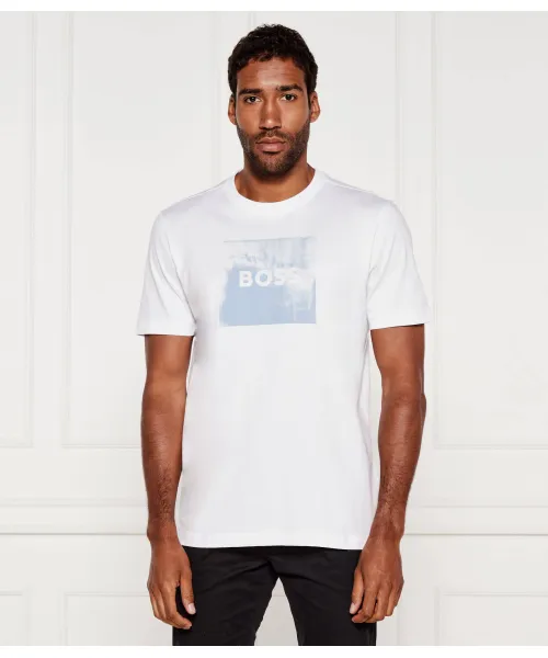 

Футболка te_wheel Regular fit Boss Orange, белый