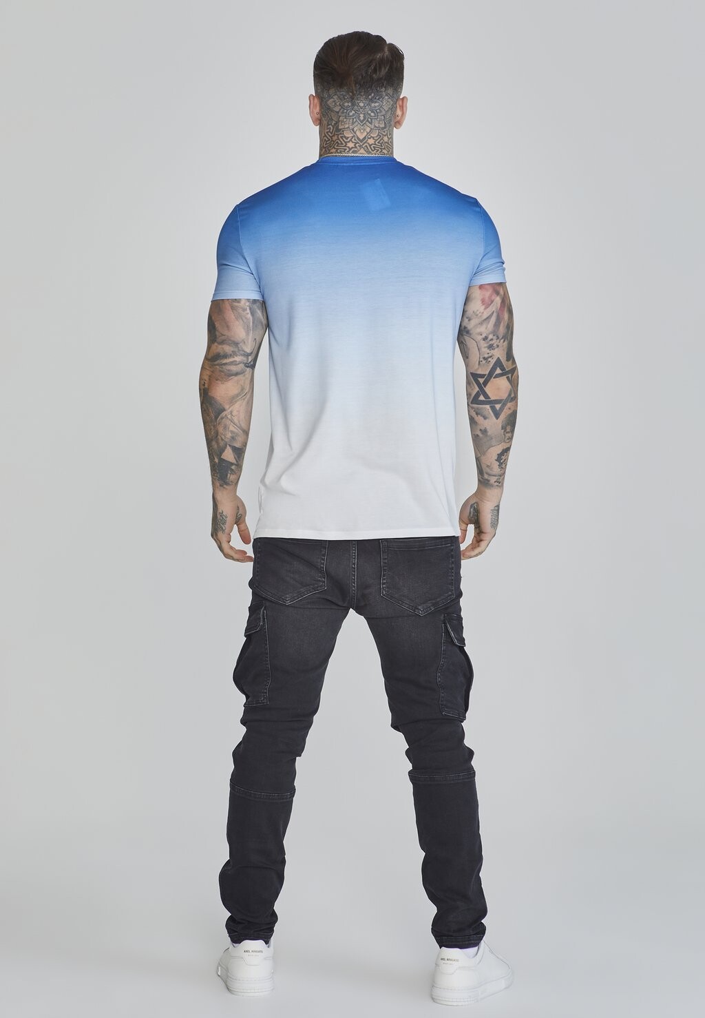 

Футболка с принтом FADE SIKSILK, синий