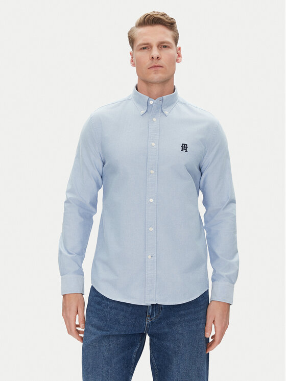 

Рубашка обычного кроя Heritage MW0MW39235 Tommy Hilfiger, голубой