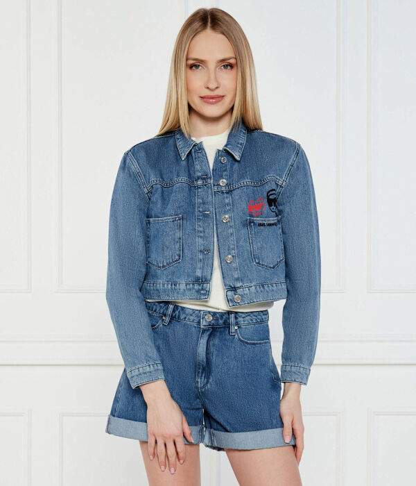 

Икона джинсовой куртки — дуэт Regular fit Karl Lagerfeld, синий