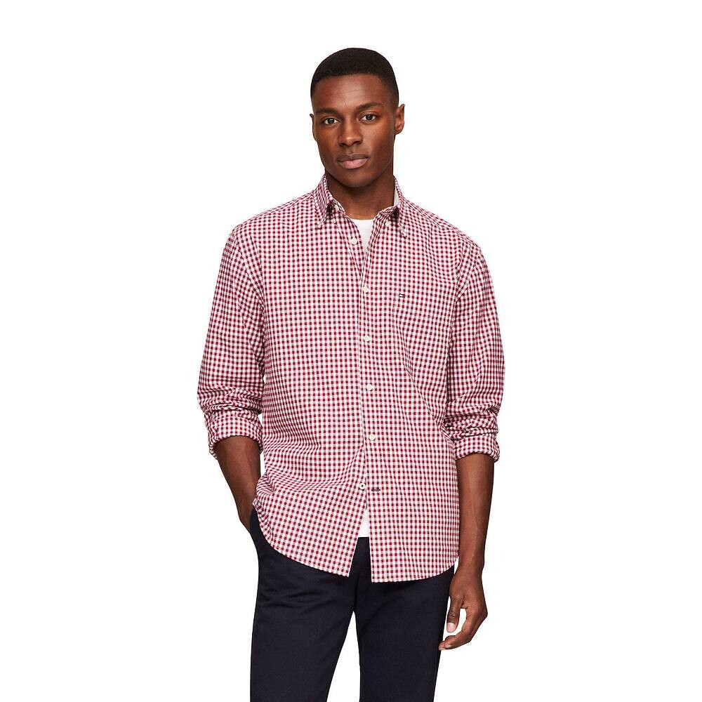 

Мужской эластичный поплин в клетку Tommy Hilfiger Twain, цвет Rouge Check