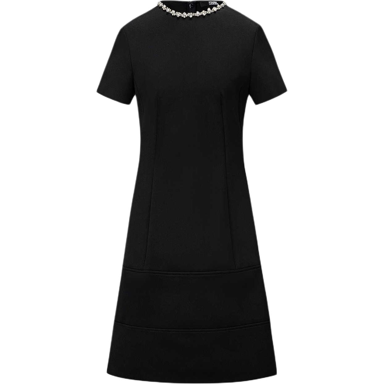 

KARL LAGERFELD / Karl Lagerfeld Jeans Karl Lagerfeld SS25 платье с короткими рукавами Women's Black