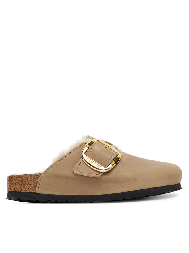 Сабо Boston Big Buckle Shearling 1030444 Birkenstock, коричневый