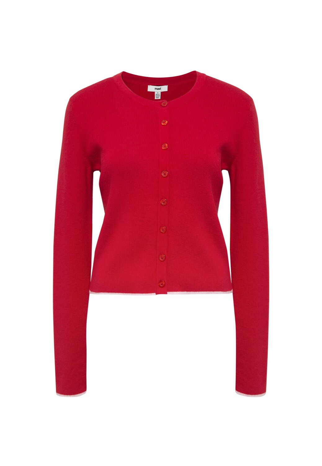 

Mavi Вязаный кардиган красного цвета