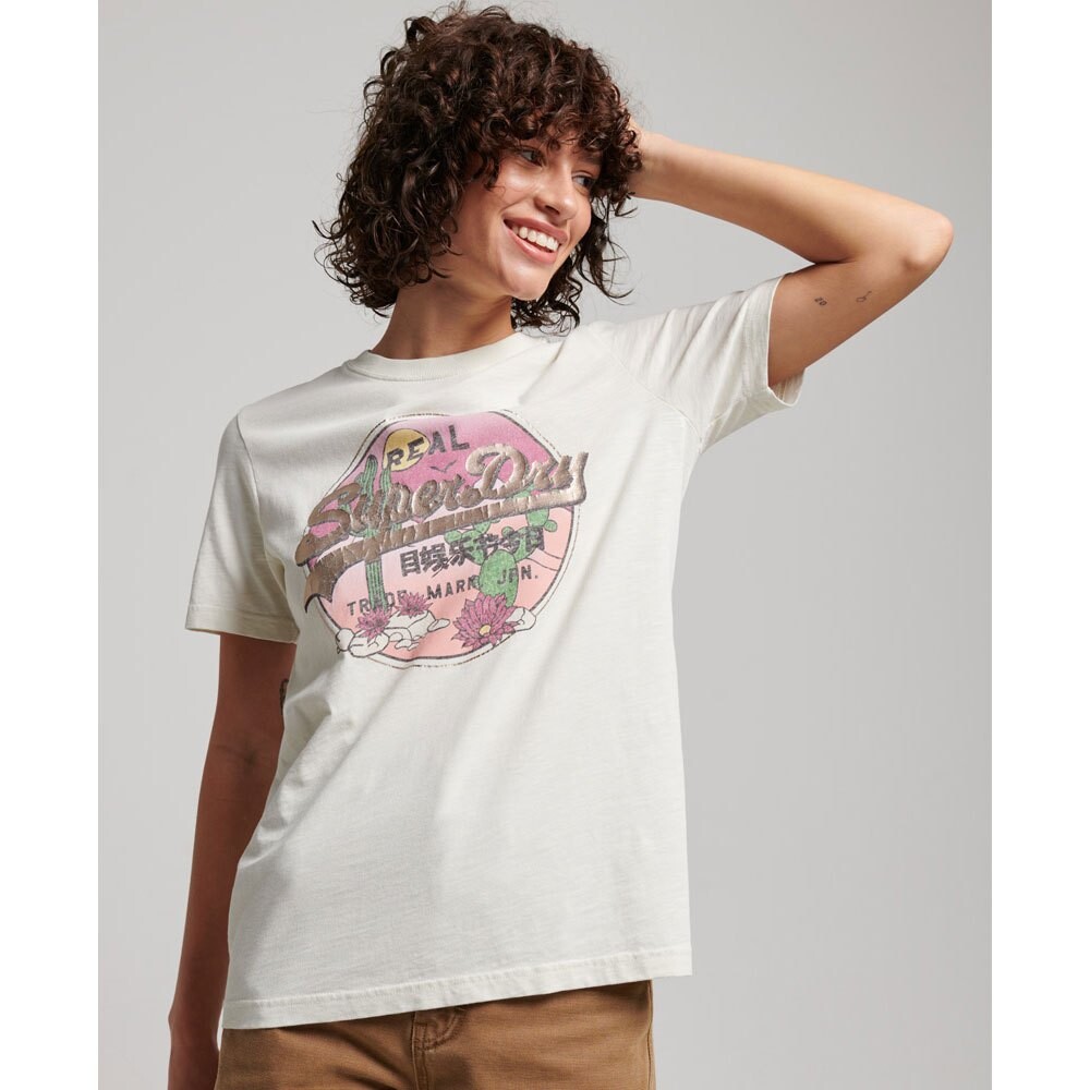 

Футболка Superdry Vintage Vl Narrative, белый