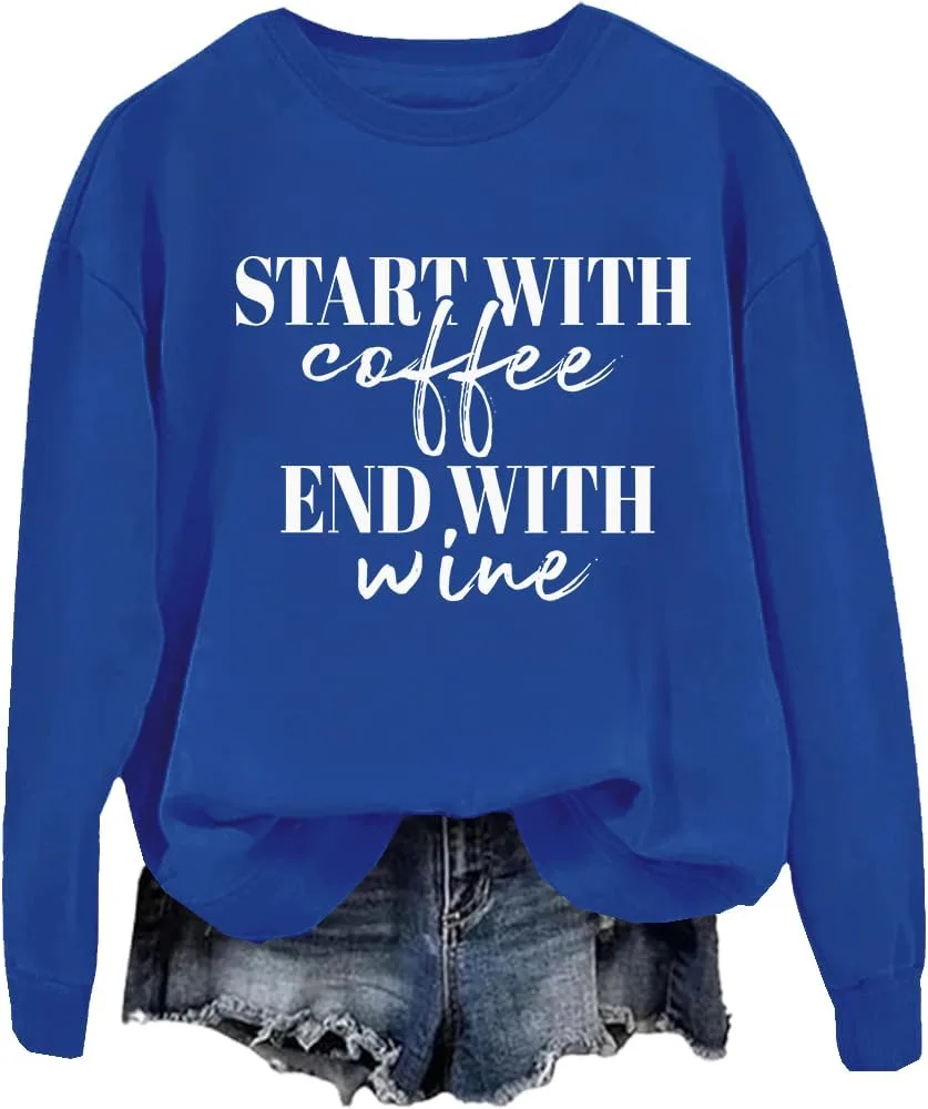 

Толстовка Start With Coffee End With Wine FITKEYS