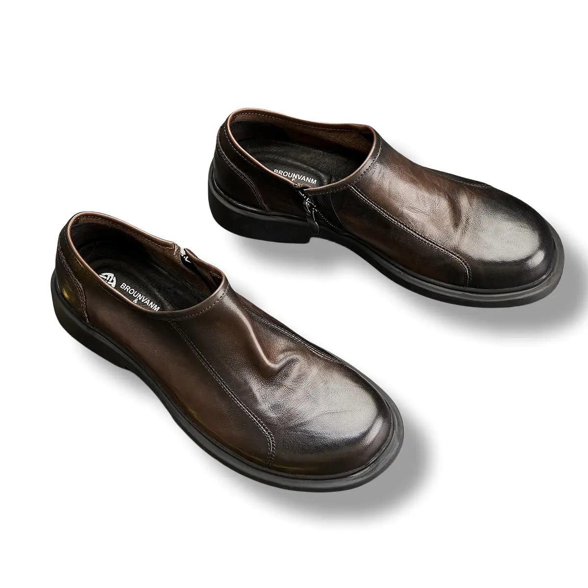 Туфли Brounvanm Men's Casual Shoes Men Low-Top, цвет Coffee — фото 4