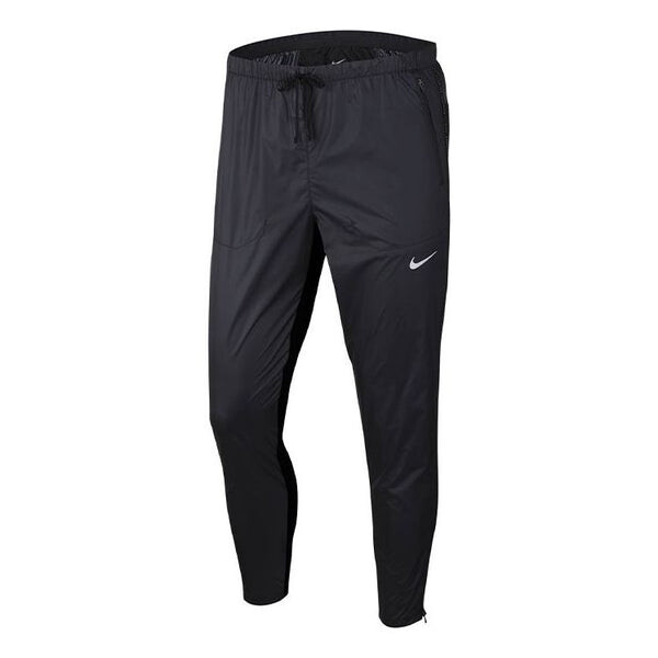 

Брюки phenom elite shield run division water repellent running sports long pants black Nike, черный