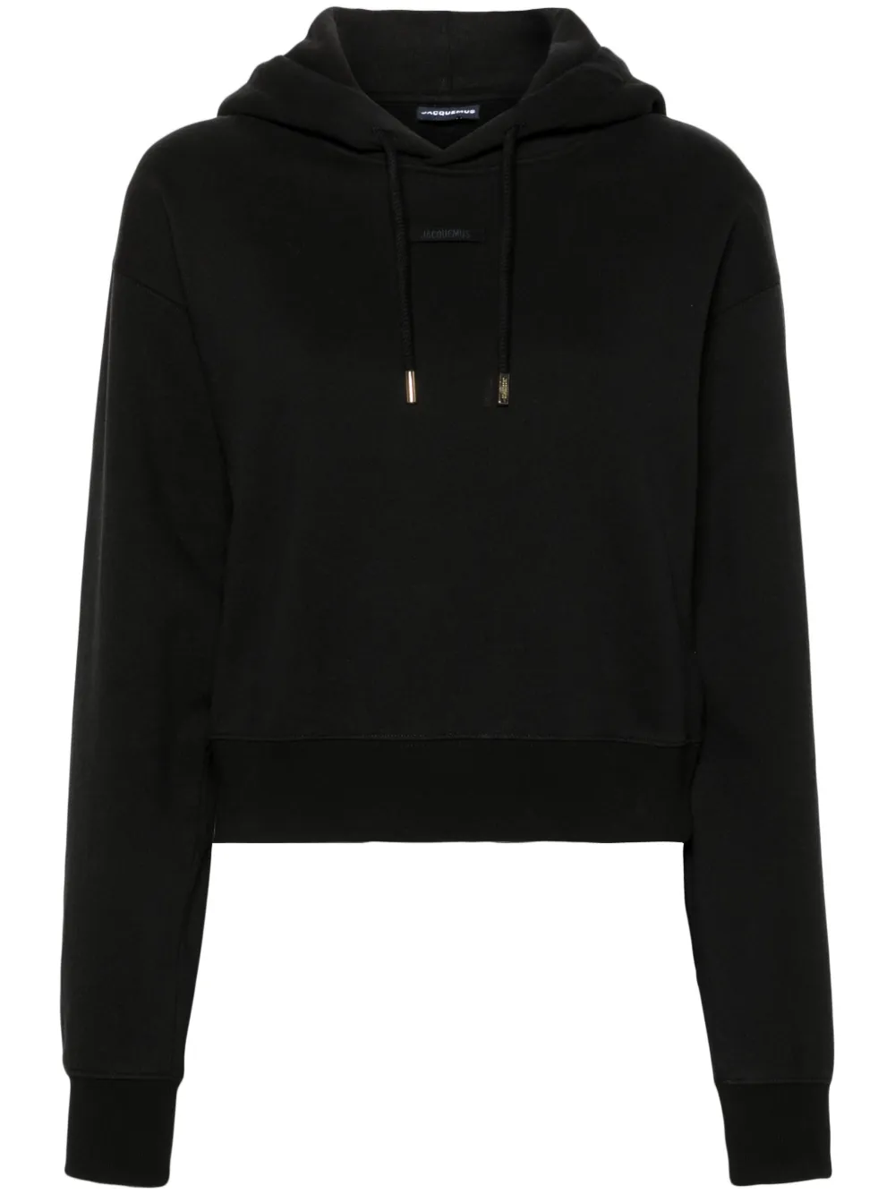 

Укороченное худи с лентой JACQUEMUS, черный