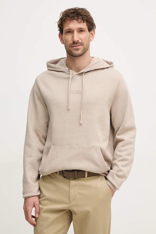 

Толстовка с тиснением Guess, бежевый