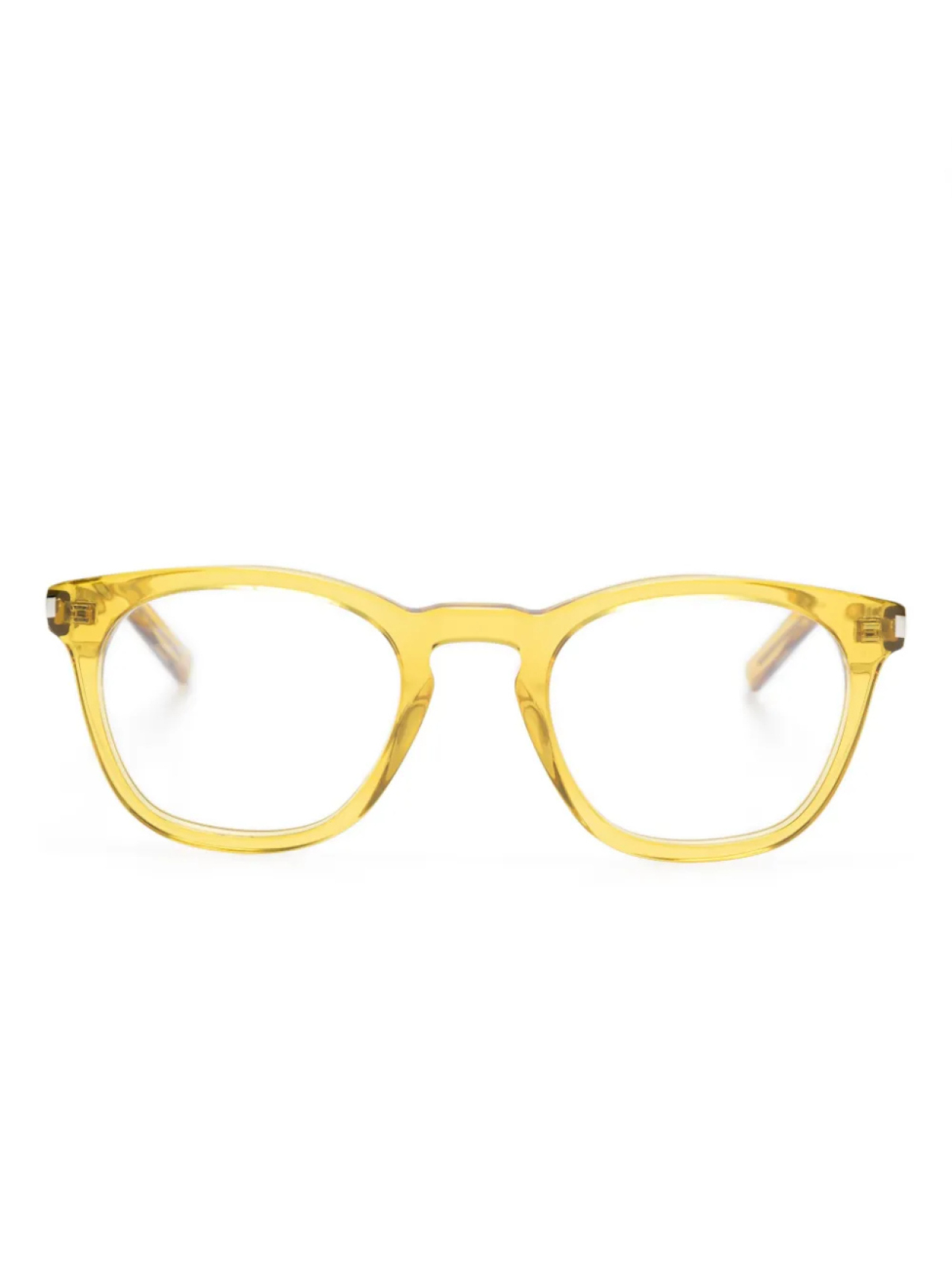 

Очки в квадратной оправе Saint Laurent Eyewear, желтый