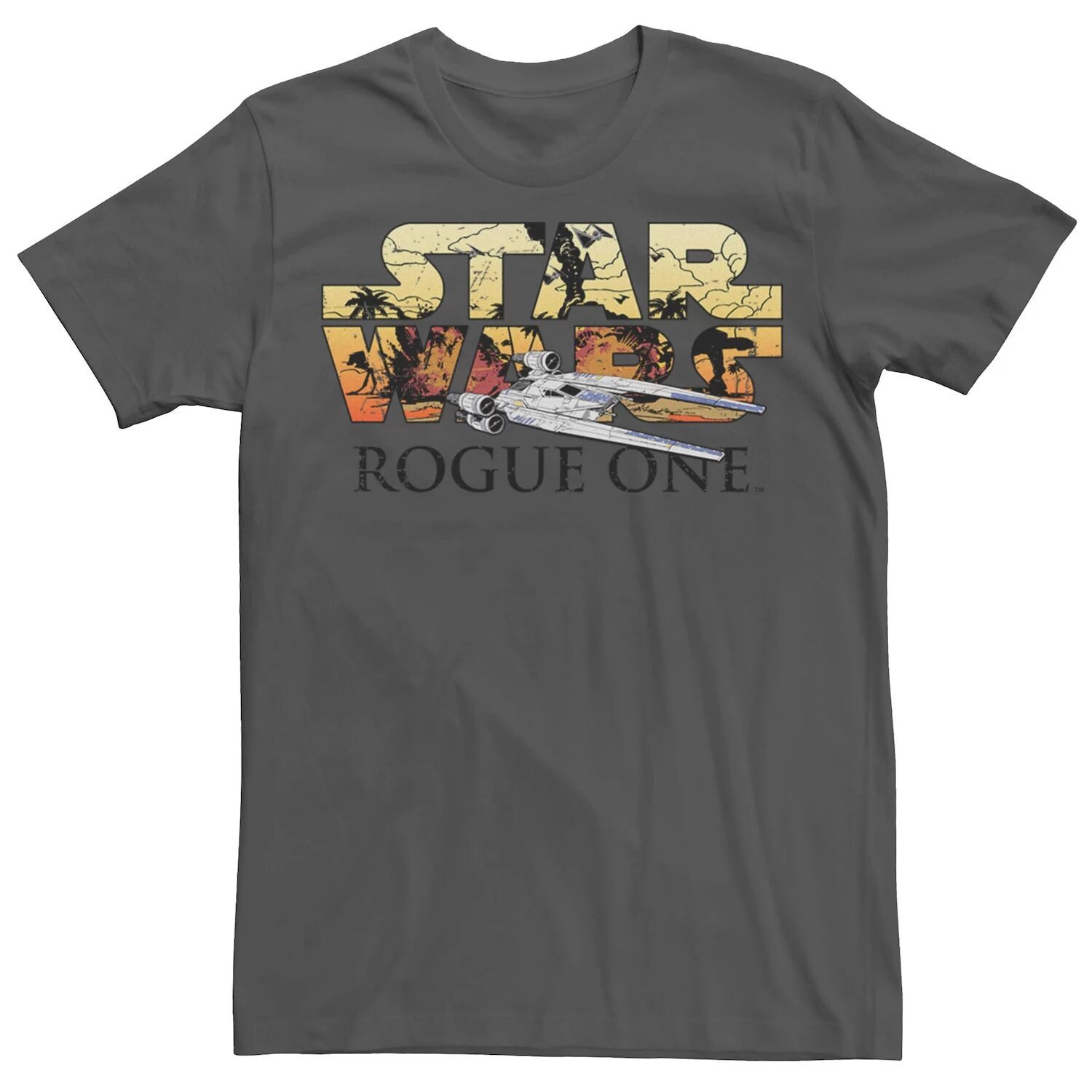 

Мужская футболка с логотипом Rogue One и графическим принтом U-Wing Star Wars