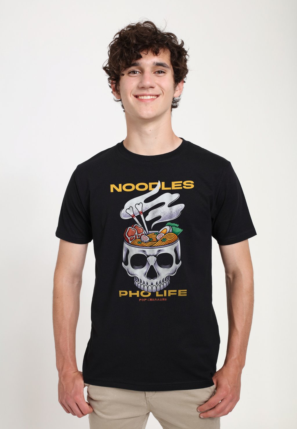 

Футболка с принтом POP CREATURE NOODLES PHO LIFE Henry Tiger, черный