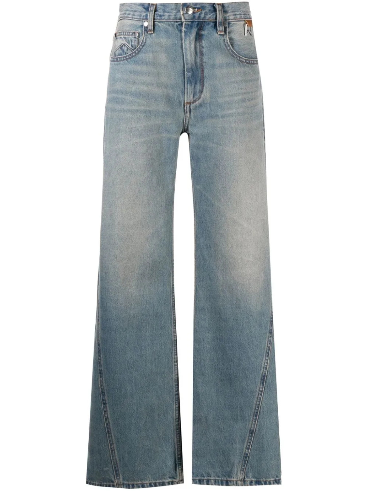 

RHUDE широкие джинсы, синий
