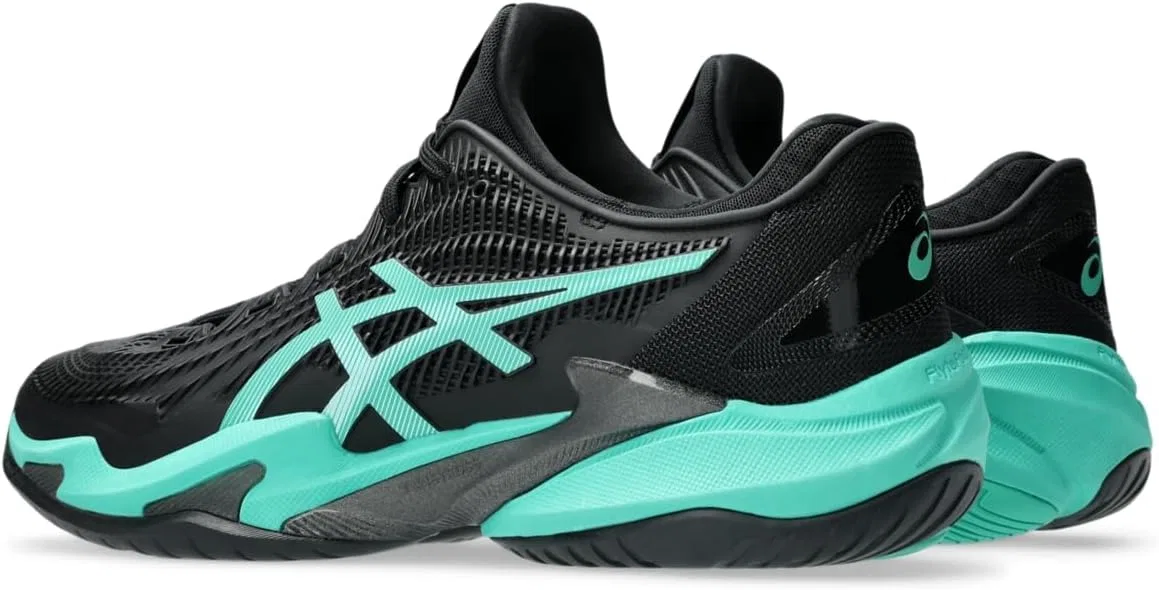 Мужские теннисные кроссовки ASICS Court FlyteFoam 3, Black/Aurora Green — фото 3