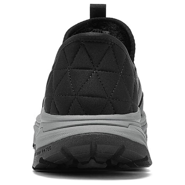 Слипоны мужские низкие повседневные кроссовки Black Gray Skechers, черный/серый — фото 3