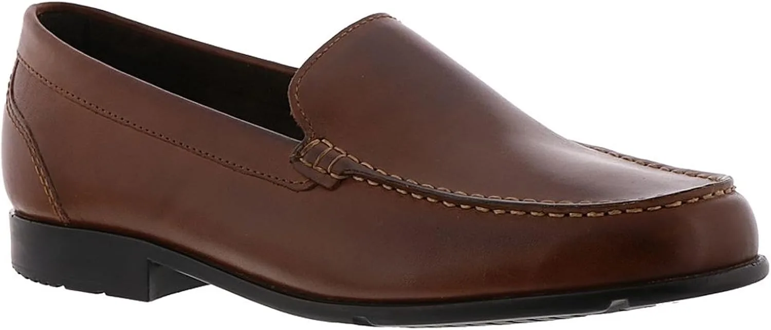Мужские лоферы Rockport Classic Loafer Vene Black V76191 со шнурком, коньячный — фото 2