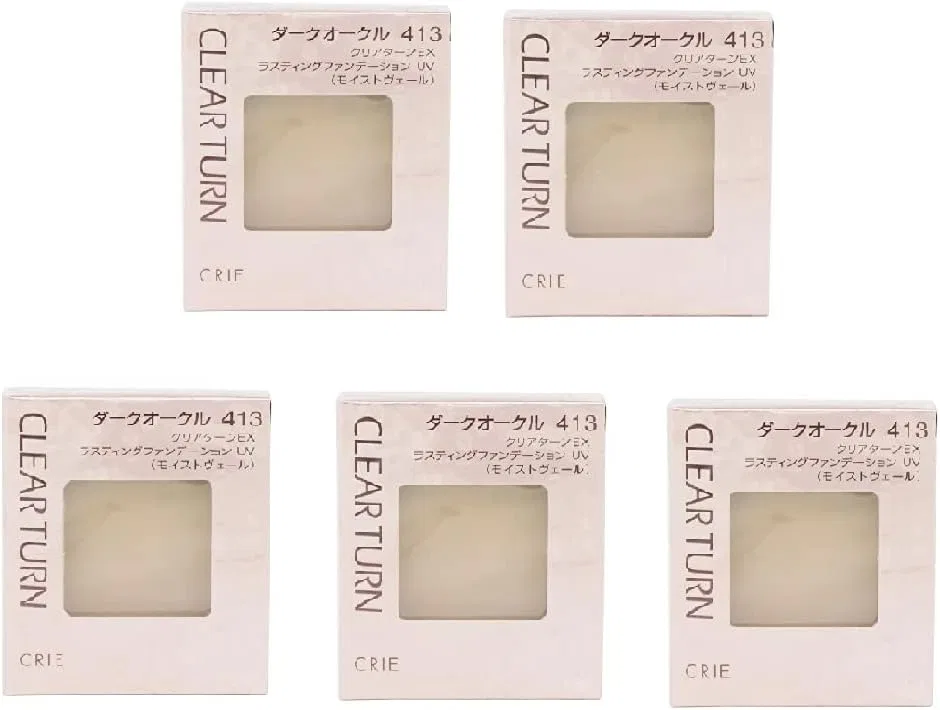 Тональная пудра Creativ Cree Clear Turn EX Lasting Foundation UV Refill, 5 шт.