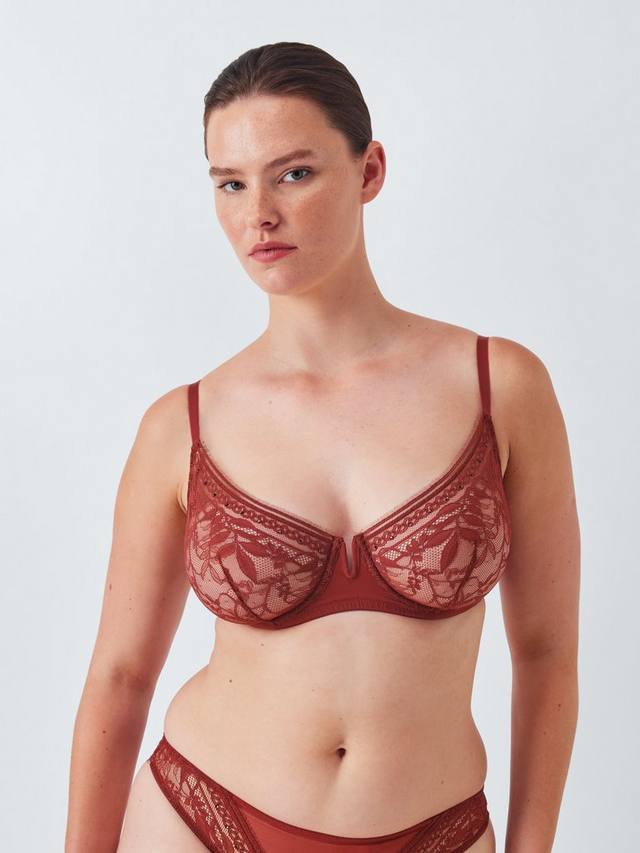 

Бюстгальтер балконет Lucia с косточками и декором John Lewis, Spiced Apple
