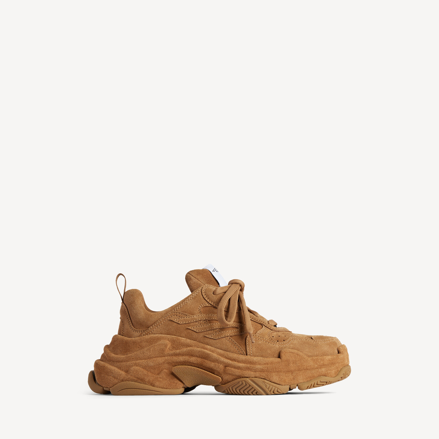 

Кроссовки мужские triple s sporty из замши, коричневые BALENCIAGA, коричневый