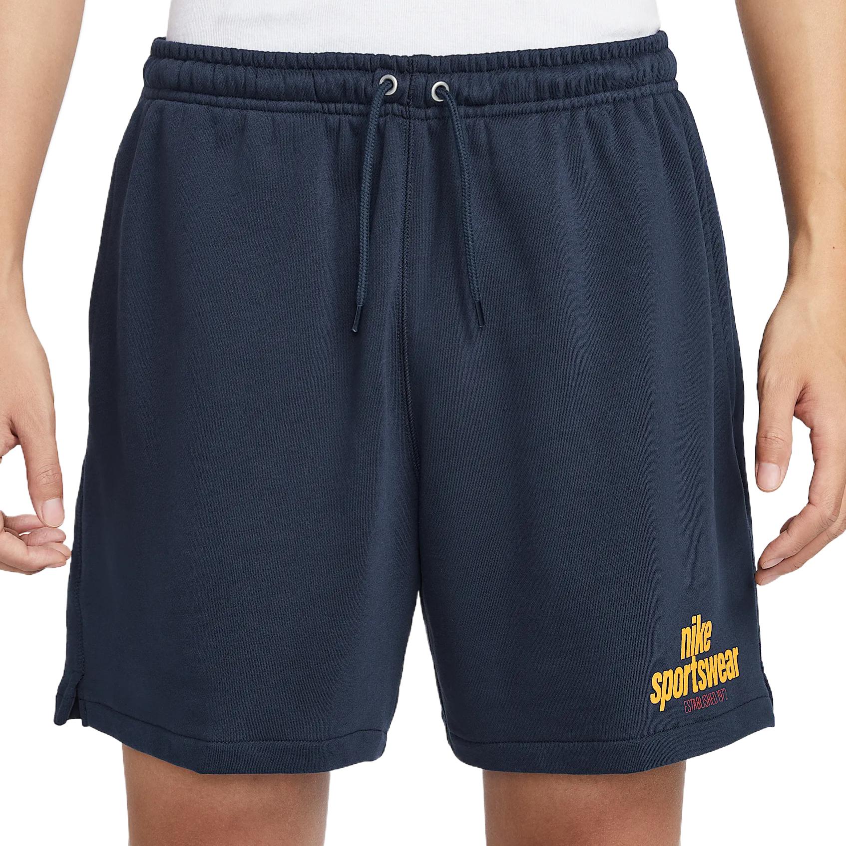 

Nike Клубные повседневные шорты мужские Obsidian/Obsidian/University Gold