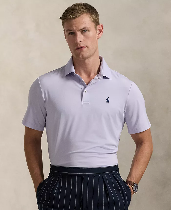 

Мужская классическая поло из функциональной ткани Polo Ralph Lauren, фиолетовый
