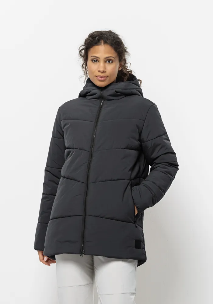 

Функциональная куртка Jack Wolfskin "KAROLINGER LONG JKT W", с капюшоном, цвет Phantom