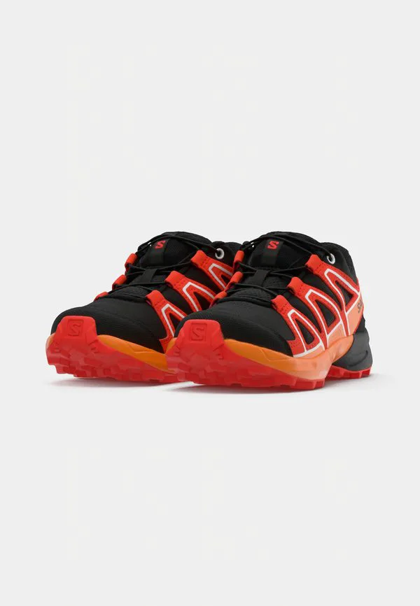 Унисекс походные ботинки speedcross Salomon, Black/Cherry Tomato/Turmeric — фото 3