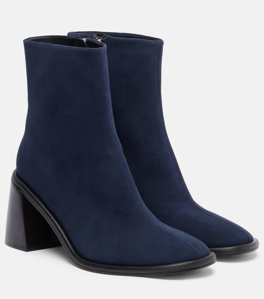 Ботильоны Teruele 80 из замши Souliers Martinez, Dark Blue
