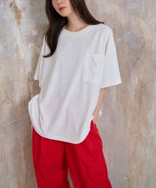 

Футболка унисекс с прозрачным узором Nora Lily, белый