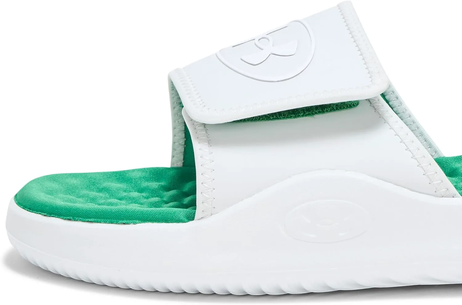 Мужские сандалии Under Armour Ignite Pro 8 Slide, серый/зеленый/белый — фото 3