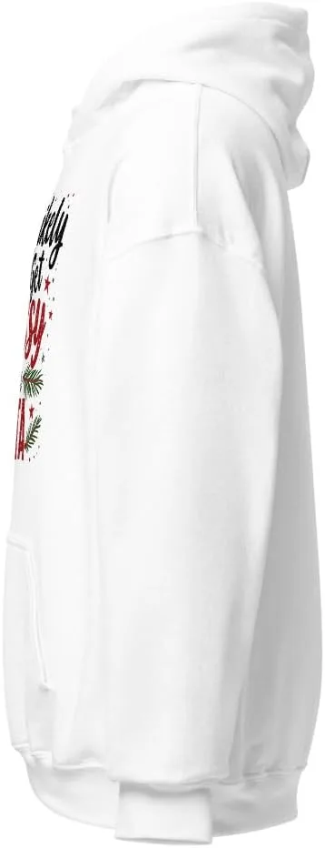 Семейный рождественский худи Unisex, Most Likely To Get Sassy With Santa Generic, белый — фото 3