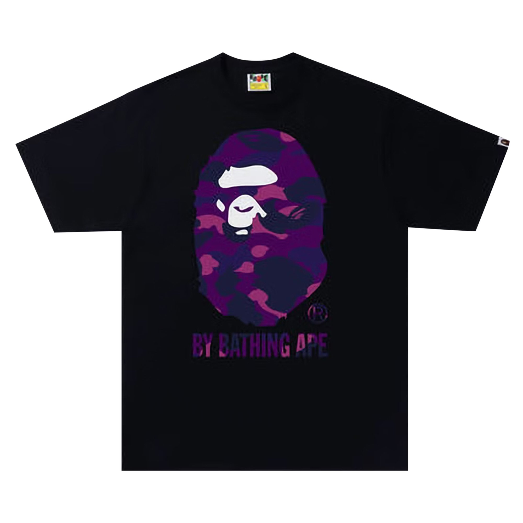 

Футболка BAPE Color Camo A By Bathing Ape, цвет черный/фиолетовый