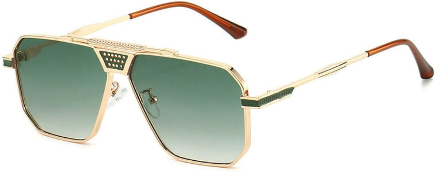 

Willochra Модные большие квадратные женские солнцезащитные очки в винтажном классическом стиле для мужчин, для активного отдыха, пилотские очки, солнцезащитные очки UV400, C4