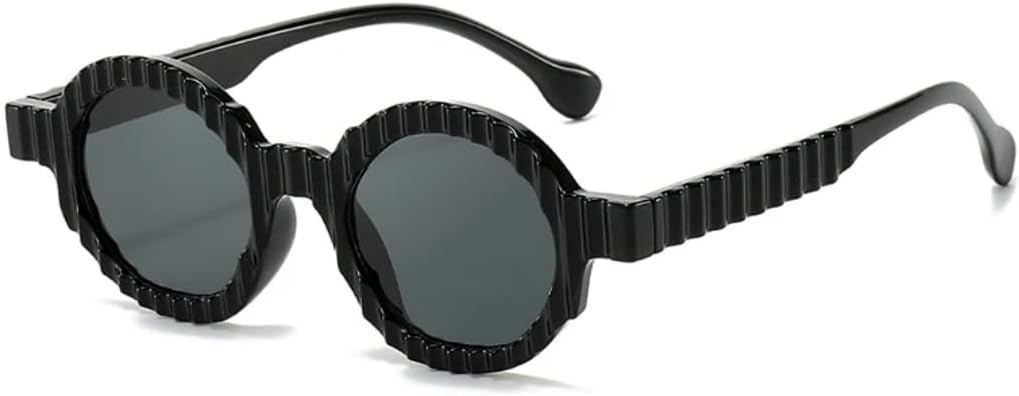 

Солнцезащитные очки для мужчин и женщин - защита UV400 - двухцветные градиентные линзы в стиле панк для занятий спортом на открытом воздухе и вождения DSVIGF, Black Gray