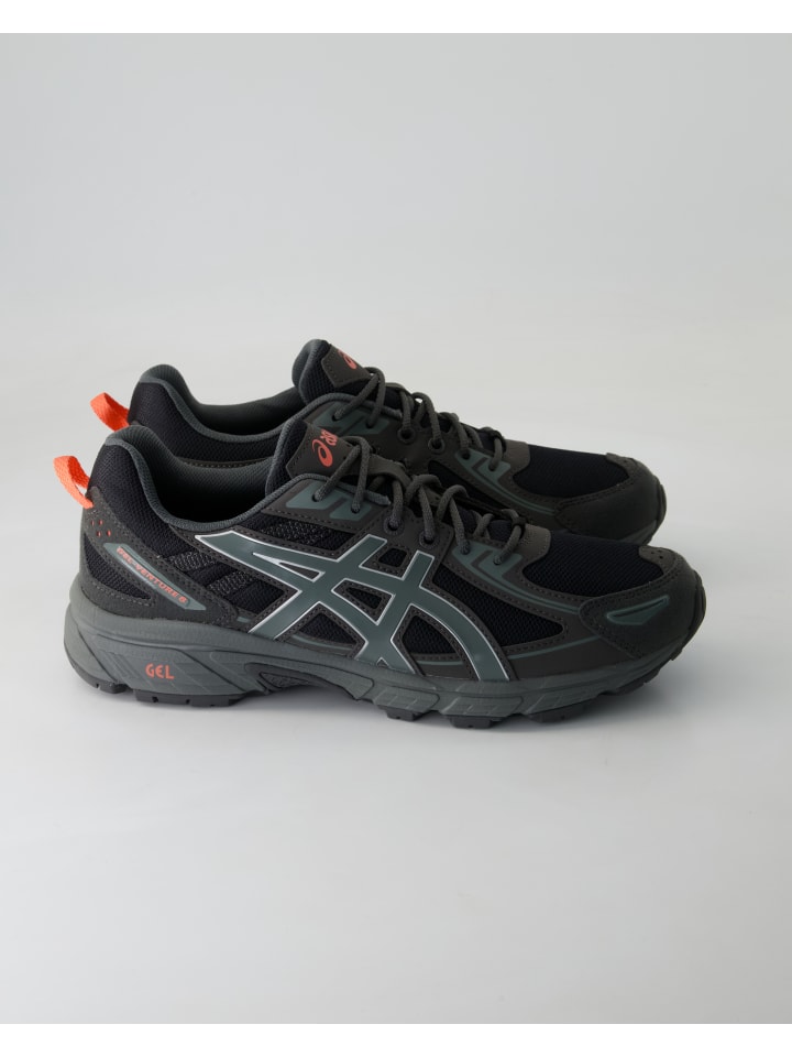 Кроссовки на шнуровке asics, черный — фото 2