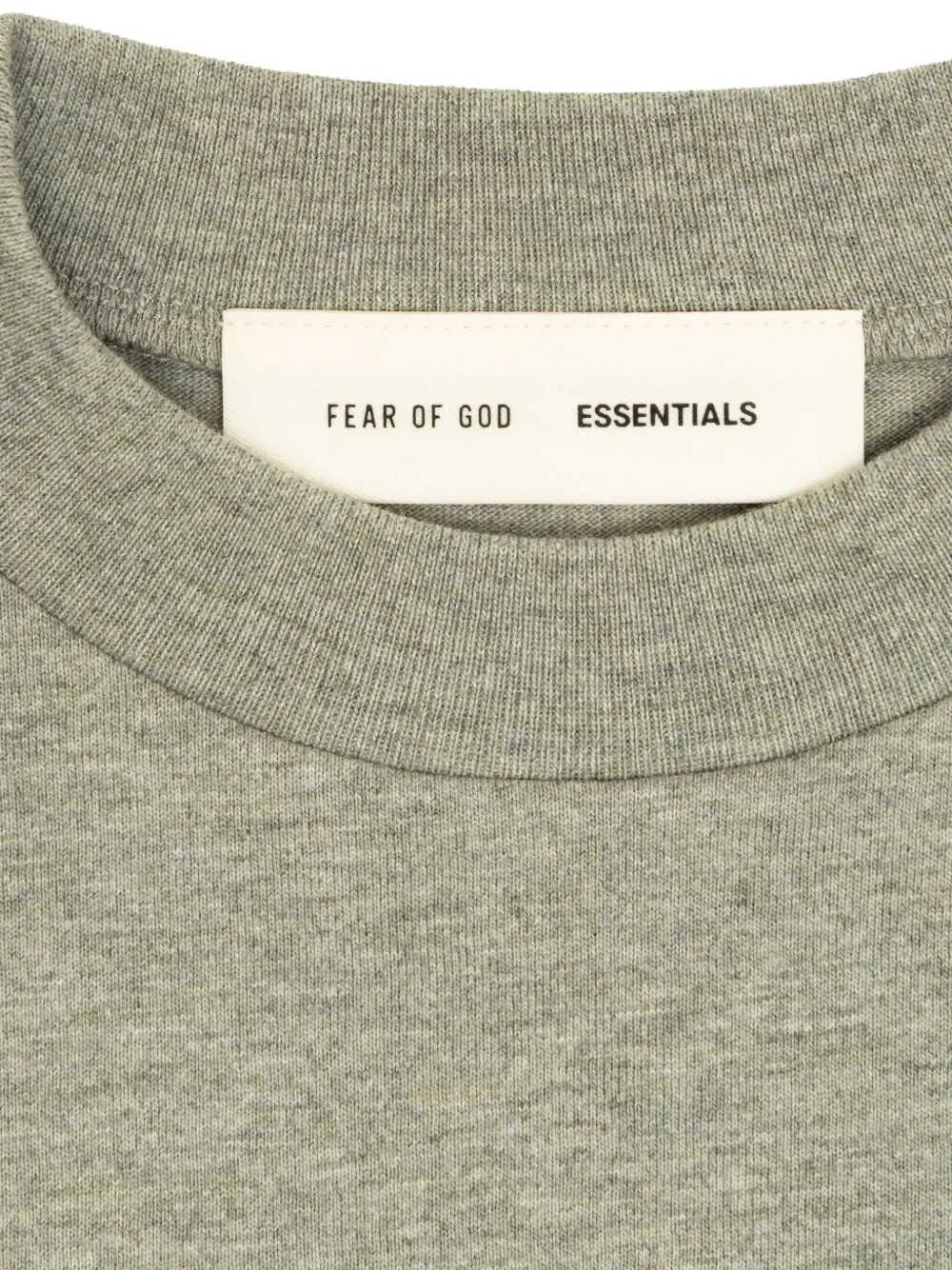 Футболка с принтом логотипа FEAR OF GOD ESSENTIALS KIDS, зеленый — фото 3