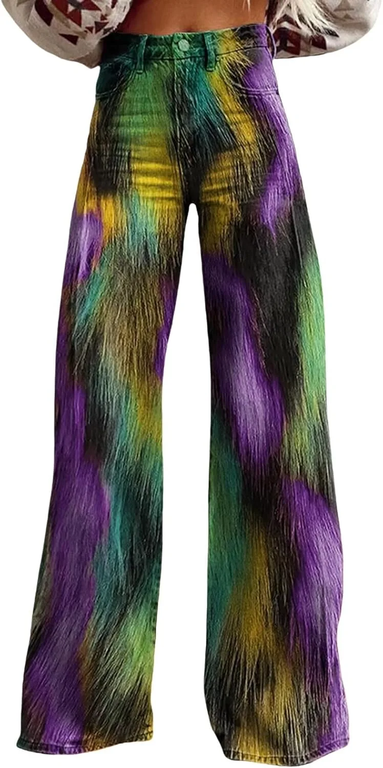 

Плюс сайз джинсы Mardi Gras с пайетками, широкие клеш