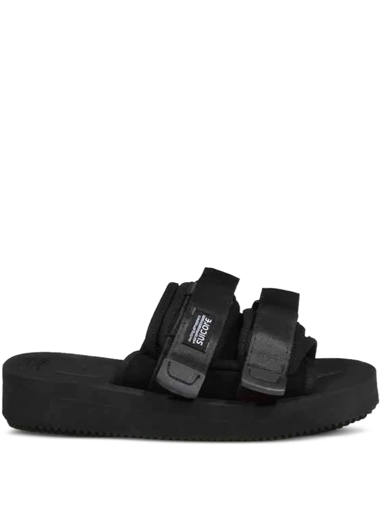 

Suicoke сандалии с нашивкой-логотипом, черный