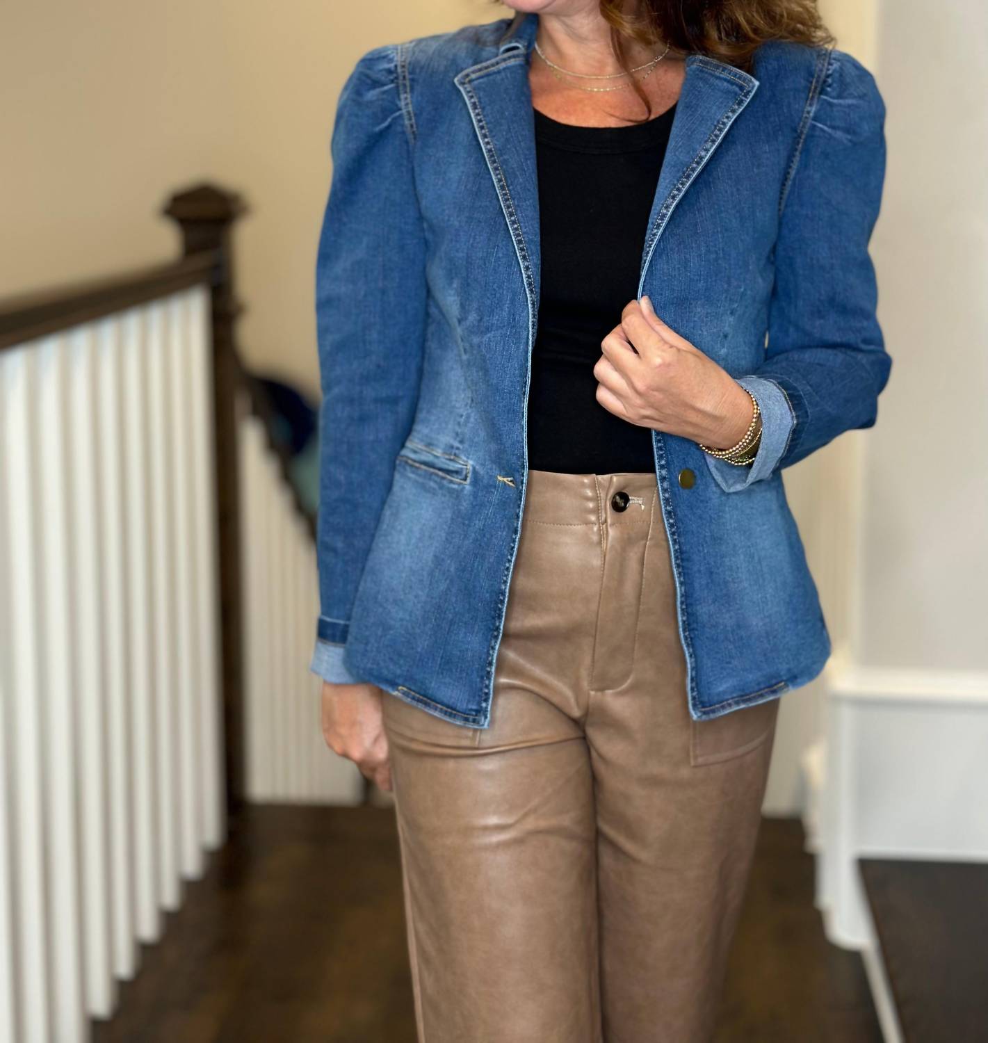 

Вероника Блейзер в светлом дениме Js71, Light Denim Wash