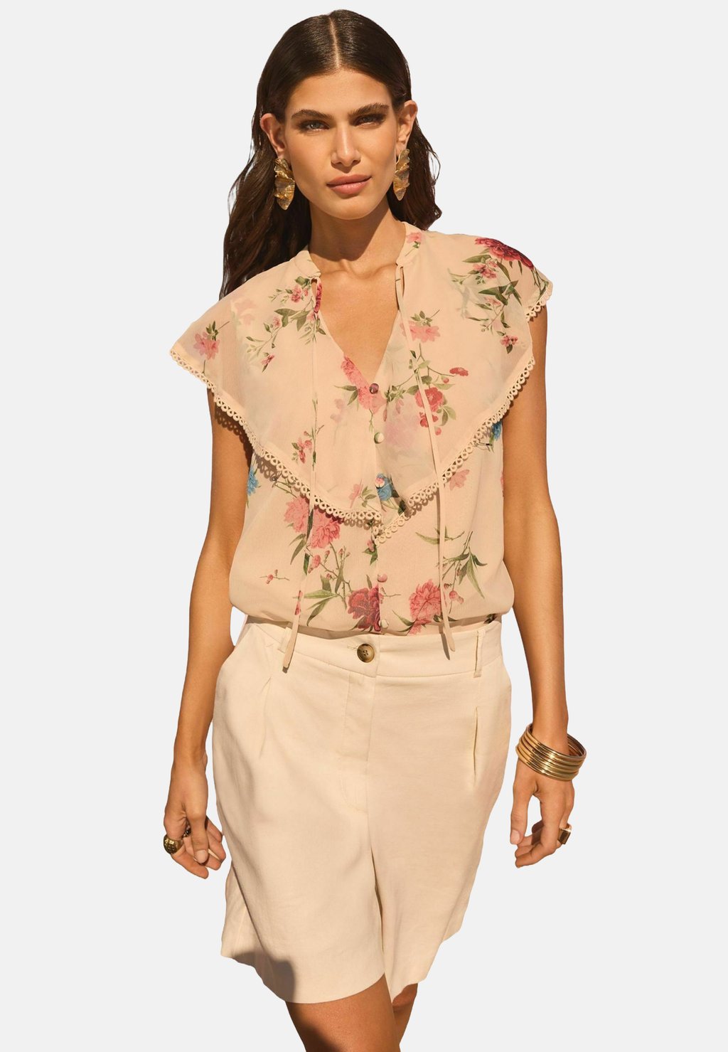 

Блуза REGULAR FIT PRINTED Love & Roses, белый