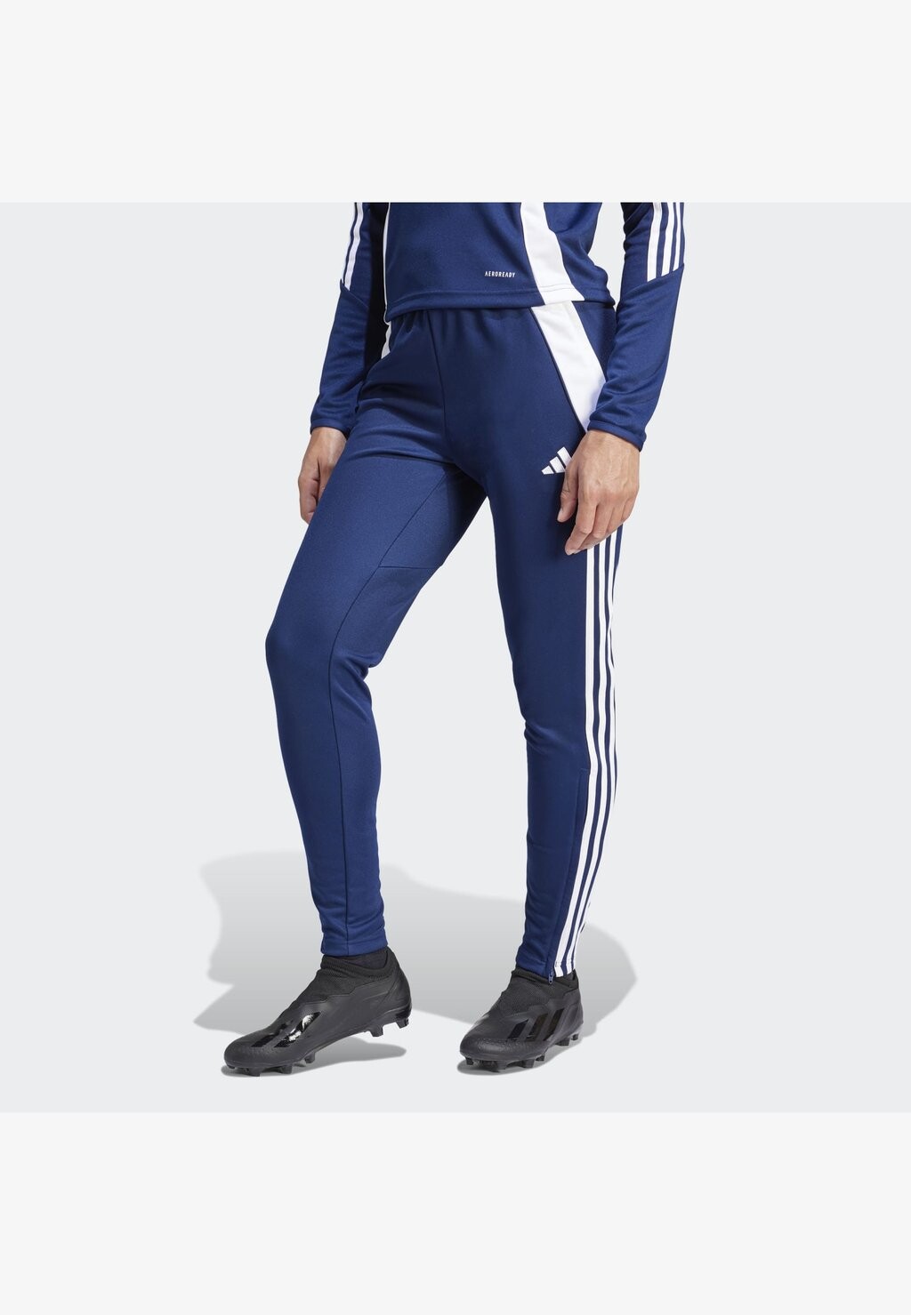 Брюки для бега TIRO24 adidas Performance, цвет team navy blue 2/white — фото 4